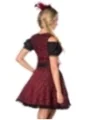 Premium Dirndl mit Bluse rot/schwarz von Dirndline