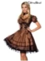 Premium Dirndl mit Bluse braun/schwarz von Dirndline