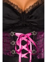 Premium Dirndl mit Bluse lila/schwarz von Dirndline