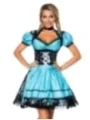 Premium Dirndl mit Bluse blau/schwarz von Dirndline