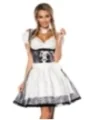 Premium Dirndl mit Bluse silber/weiß/schwarz von Dirndline