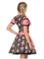 Premium Dirndl mit Bluse schwarz/rosa von Dirndline