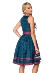 Premium Dirndl blau/dunkelrot von Dirndline