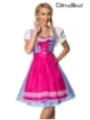 Traditionelles Karodirndl pink/blau/weiß von Dirndline