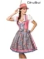 Verträumtes Dirndl mit Denim rosa/blau von Dirndline