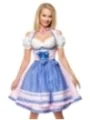 Romantisches Unterbrustdirndl rosa/blau von Dirndline