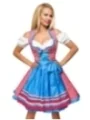 Traditionelles Karodirndl rot/blau/weiß von Dirndline