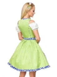 Unterbrustdirndl mit Karoschürze grün/blau/weiß von Dirndline