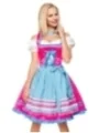 Dirndl mit Karoschürze blau/pink von Dirndline