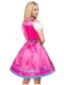 Dirndl mit Blumenschürze pink/gemustert von Dirndline