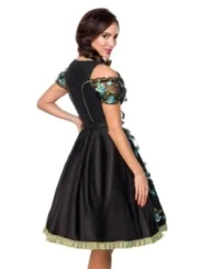 Dirndl inkl. Spitzenbluse schwarz/grün von Dirndline