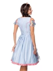 Romantisches Dirndl inkl. Spitzenbluse blau/rosa/weiß von Dirndline