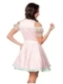 Mini-Brokat-Dirndl inkl Spitzenbluse rosa von Dirndline