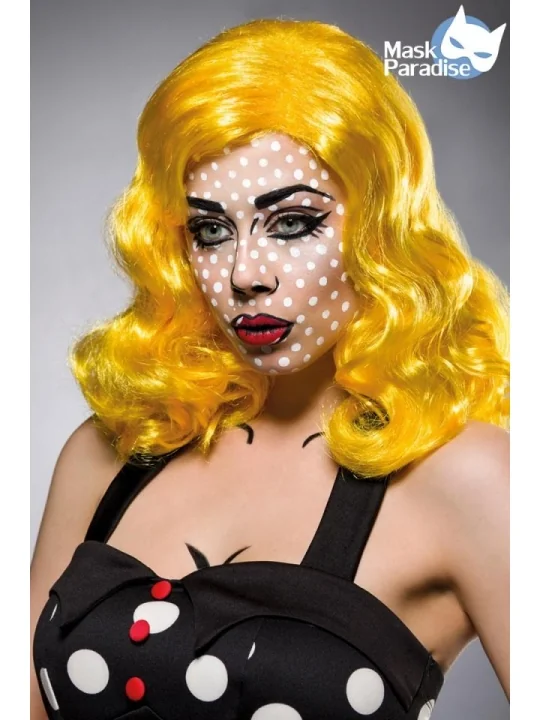 Pop Art Perücke gelb von Mask Paradise bestellen - Dessou24