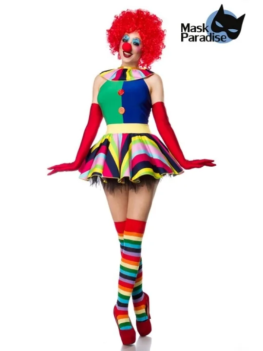 Clown Girl bunt von Mask Paradise