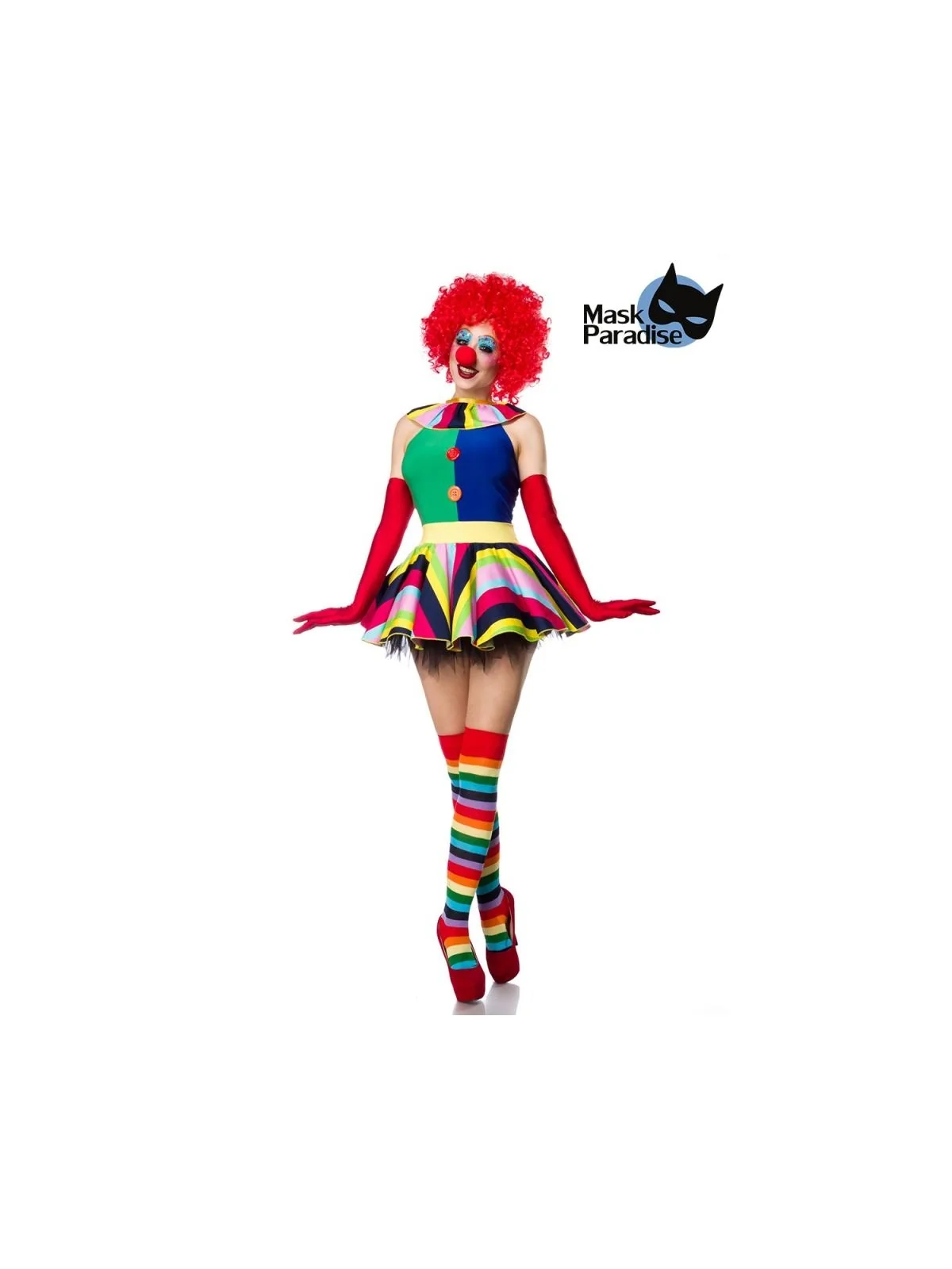 Clown Girl bunt von Mask Paradise