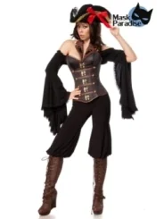 Female Pirate braun/schwarz von Mask Paradise