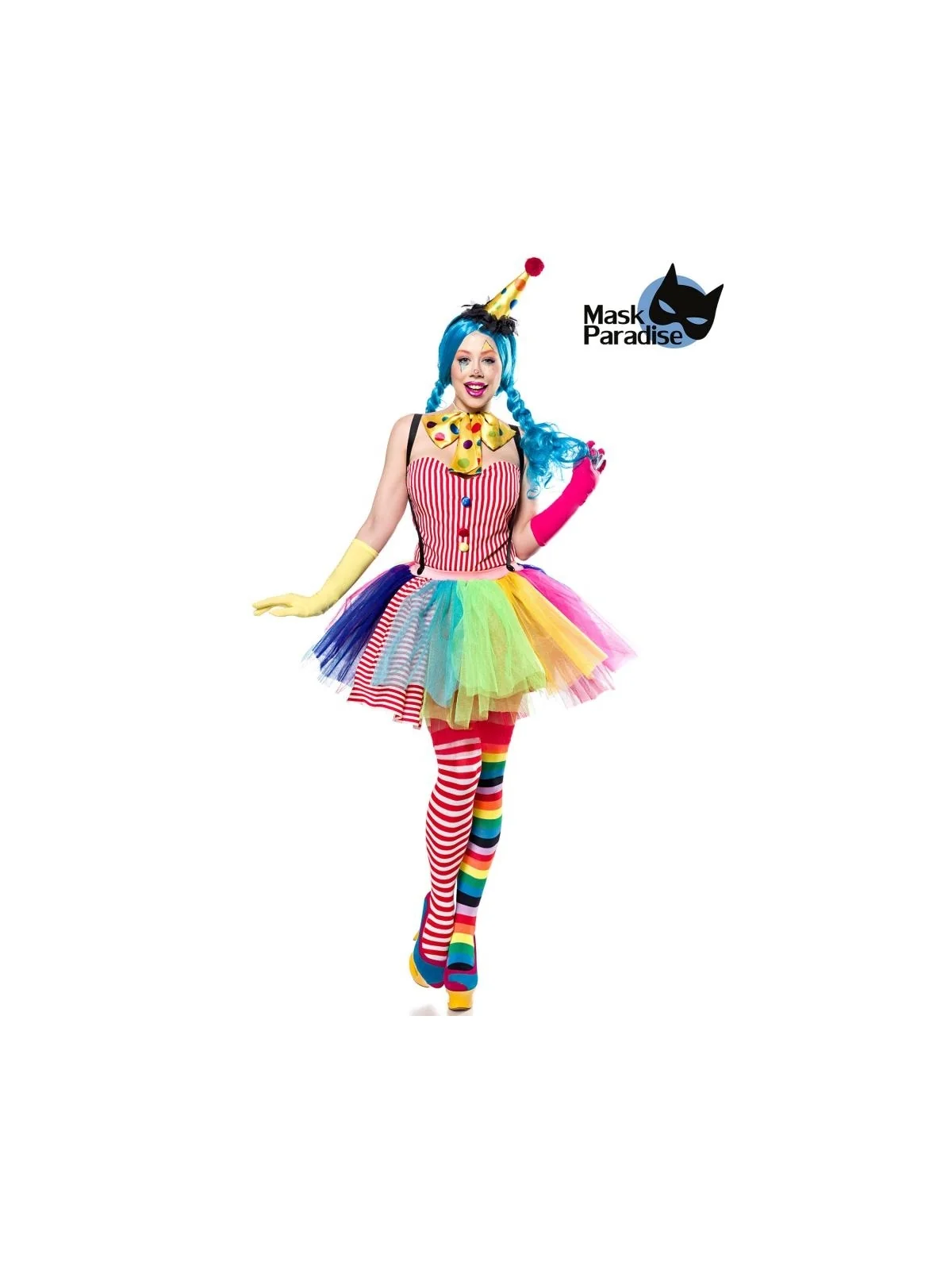 Clown Girl bunt von Mask Paradise