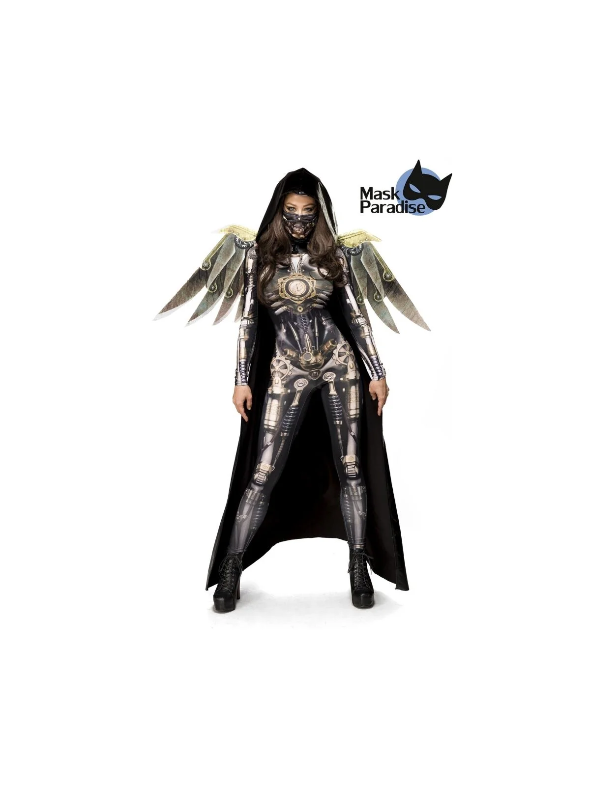 Clockpunk Aviator 2 (Komplettset) grau/schwarz von Mask Paradise