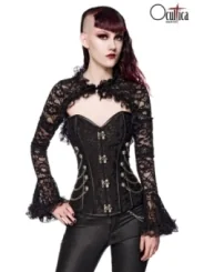 Gothic-Bolero aus Spitze schwarz von Ocultica