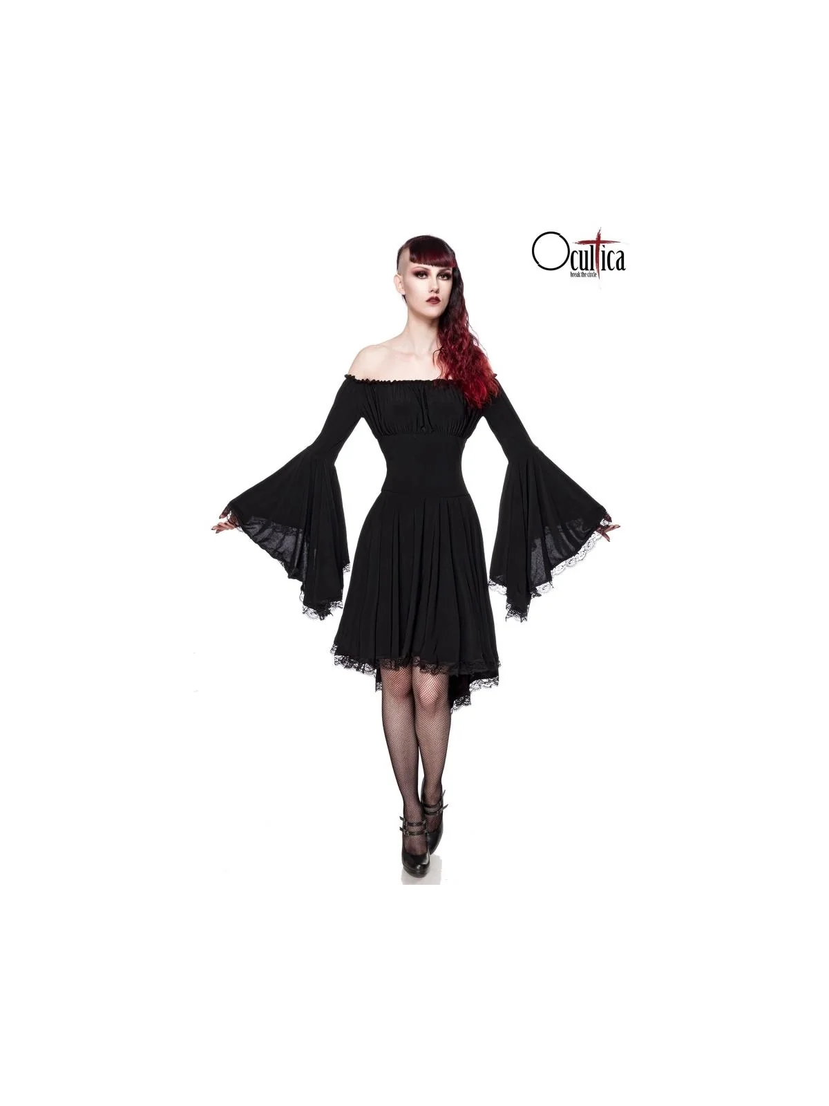 Jerseykleid schwarz von Ocultica