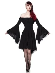 Jerseykleid schwarz von Ocultica