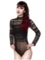 Gothic-Body aus Spitze schwarz von Ocultica