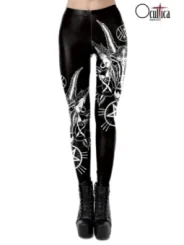 Devil leggings schwarz von Ocultica