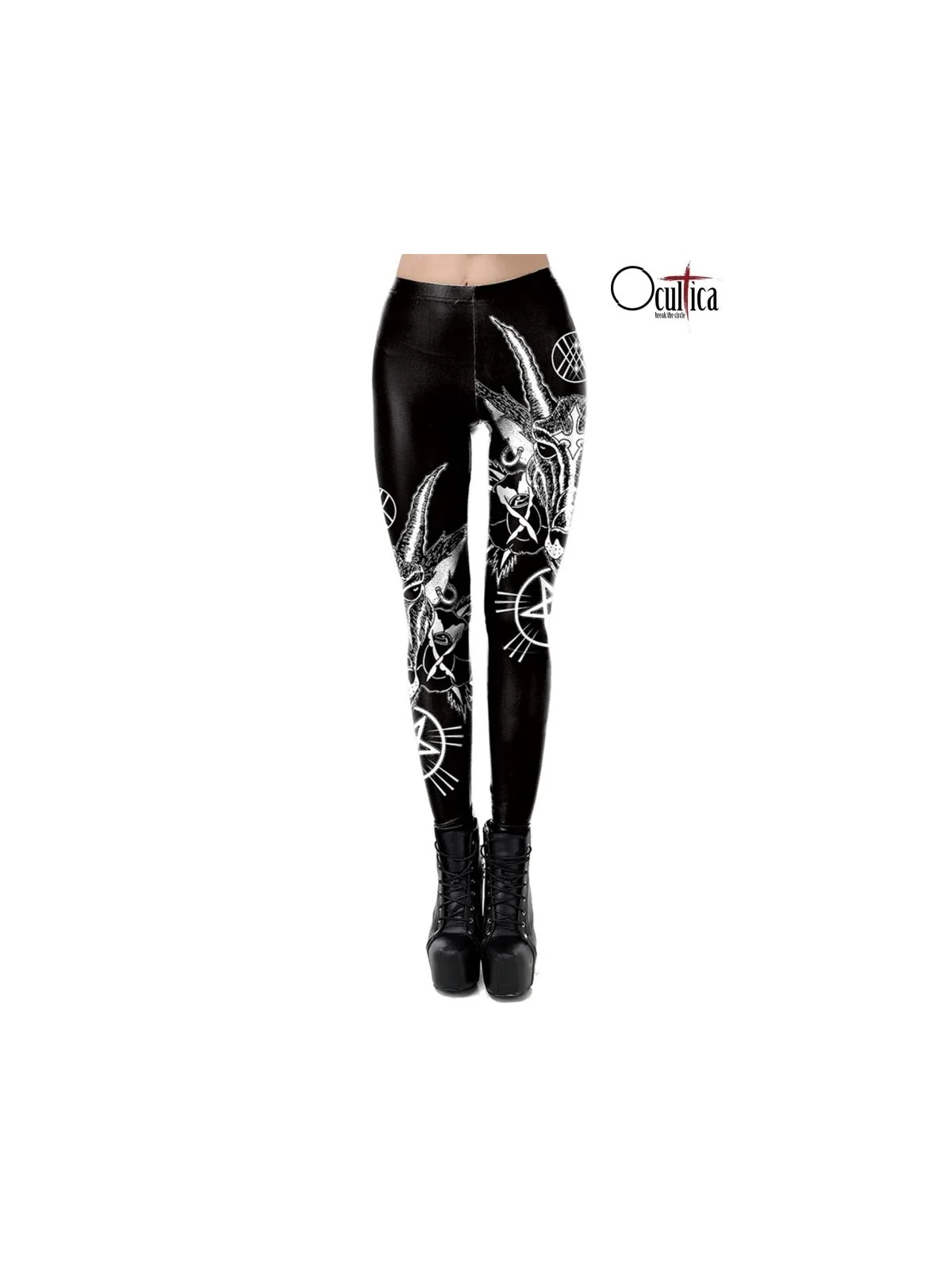 Devil leggings schwarz von Ocultica