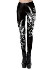 Devil leggings schwarz von Ocultica