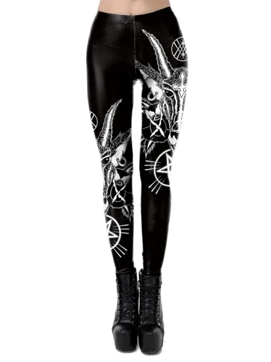 Devil leggings schwarz von Ocultica