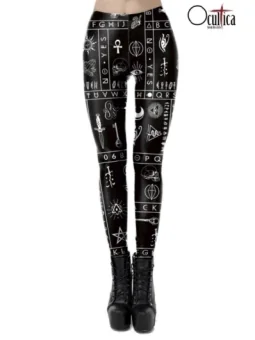 Día de Muertos Leggings schwarz von Ocultica