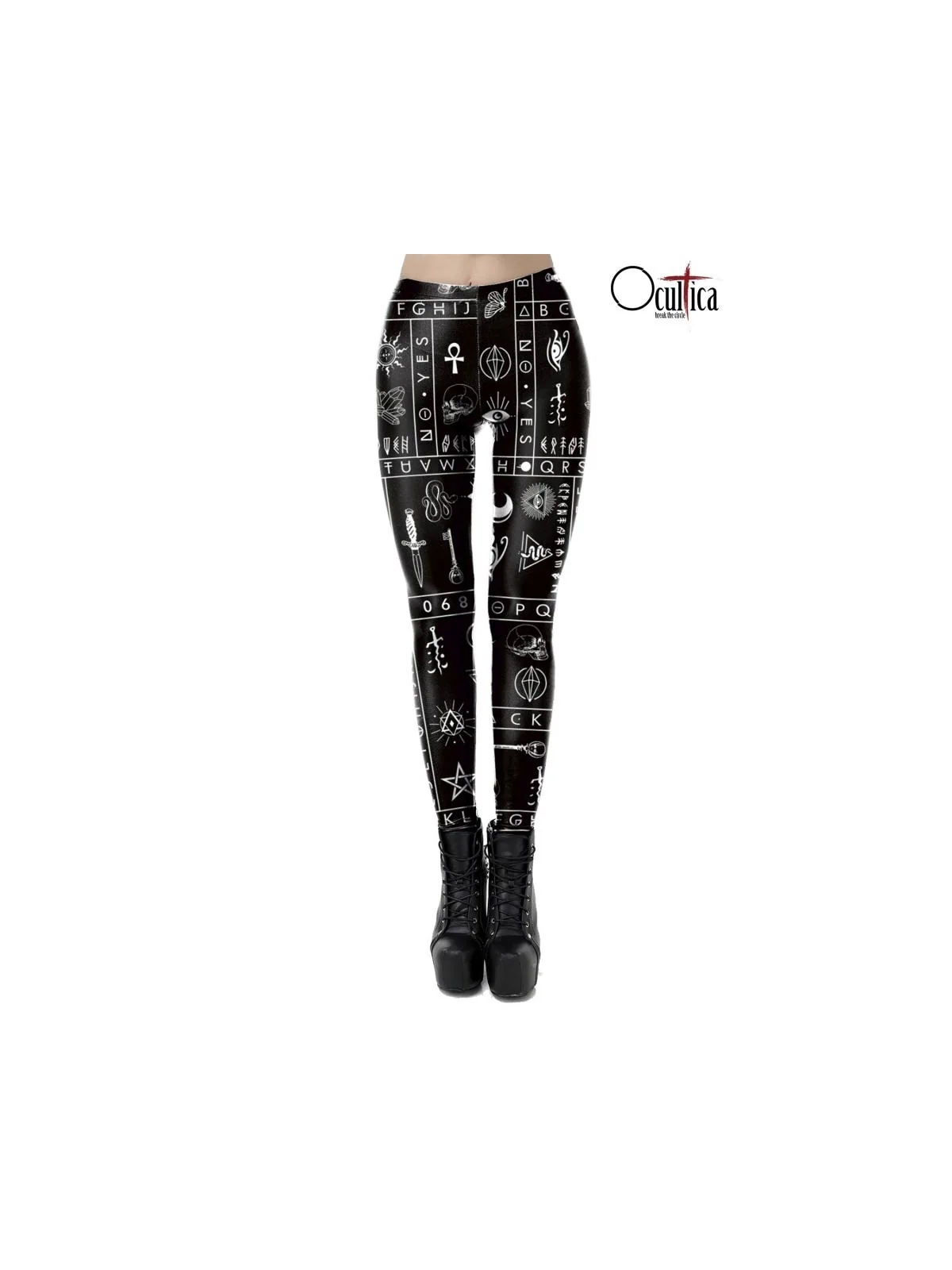 Symbol Leggings schwarz von Ocultica