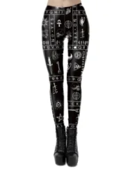 Symbol Leggings schwarz von Ocultica