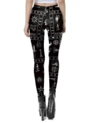 Symbol Leggings schwarz von Ocultica