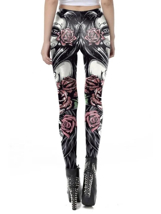 Día de Muertos Leggings schwarz von Ocultica