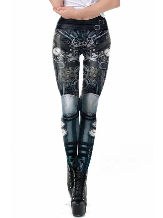 Steampunk Leggings schwarz von Ocultica