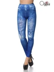 Leggings in Jeansoptik blau von Ocultica