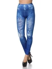 Leggings in Jeansoptik blau von Ocultica