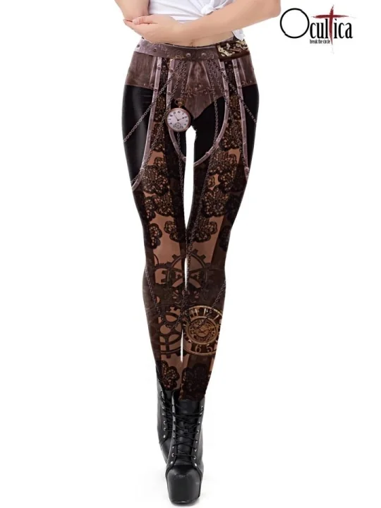 Steampunk Leggings braun von Ocultica