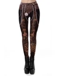 Steampunk Leggings braun von Ocultica