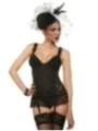 Straps-Bustier schwarz