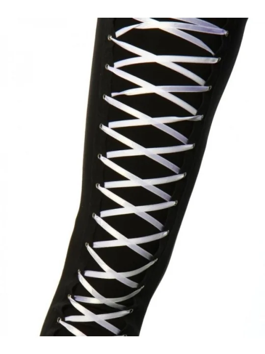 Leggings mit Schnürung schwarz