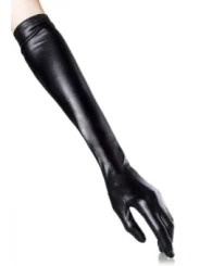 Wetlook-Handschuhe schwarz