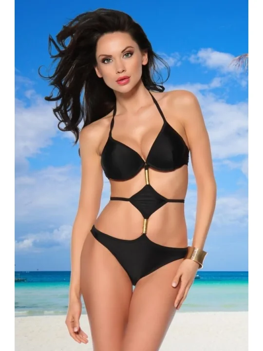 Push-Up-Monokini schwarz