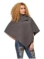 Winter-Poncho anthrazit