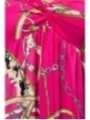 Bandeau-Kleid pink/gemustert