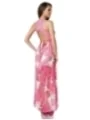 Maxi Kleid pink/gemustert