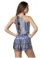 Playsuit blau/gemustert