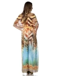 Premium-Kaftan mit Strass leo/tiger